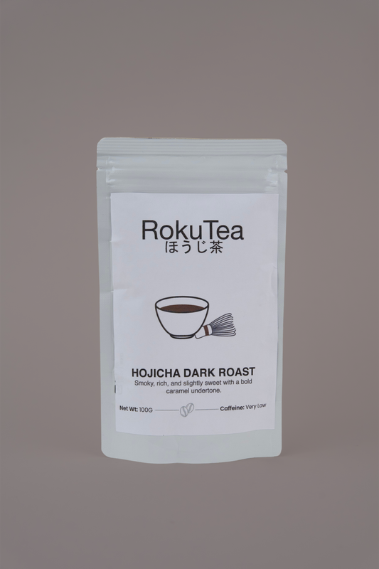 Hojicha Pulver Dark Verpackung