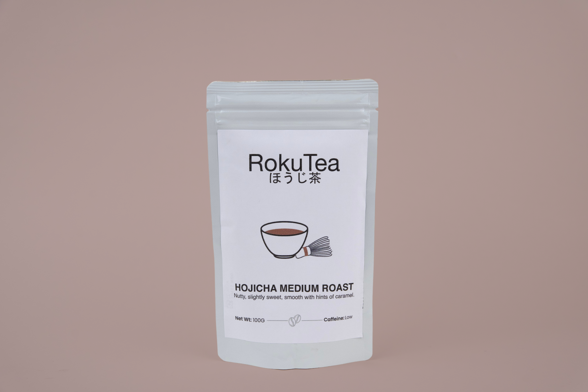 Hojicha pulver Verpackung