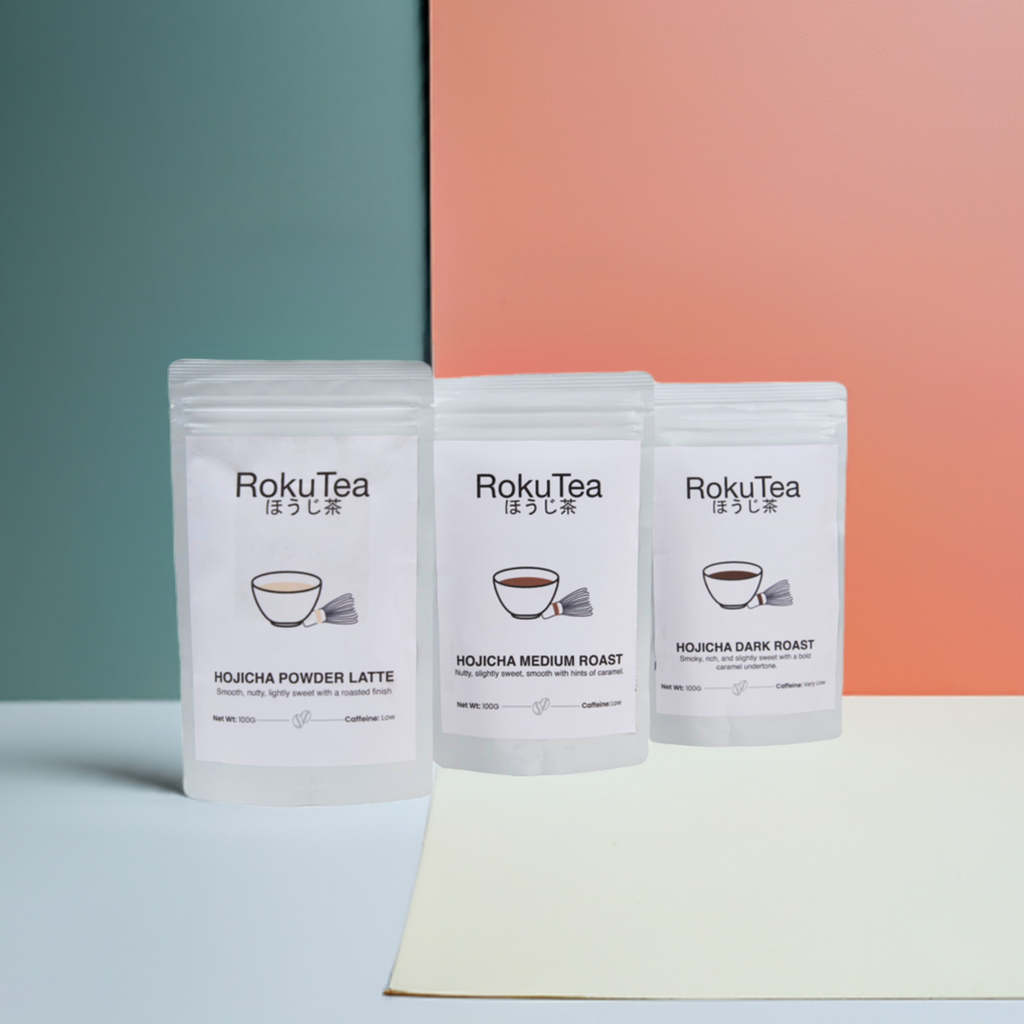 Alle Hojicha pulver sorten von Rokutea