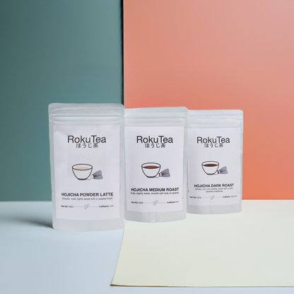Alle Hojicha pulver sorten von Rokutea